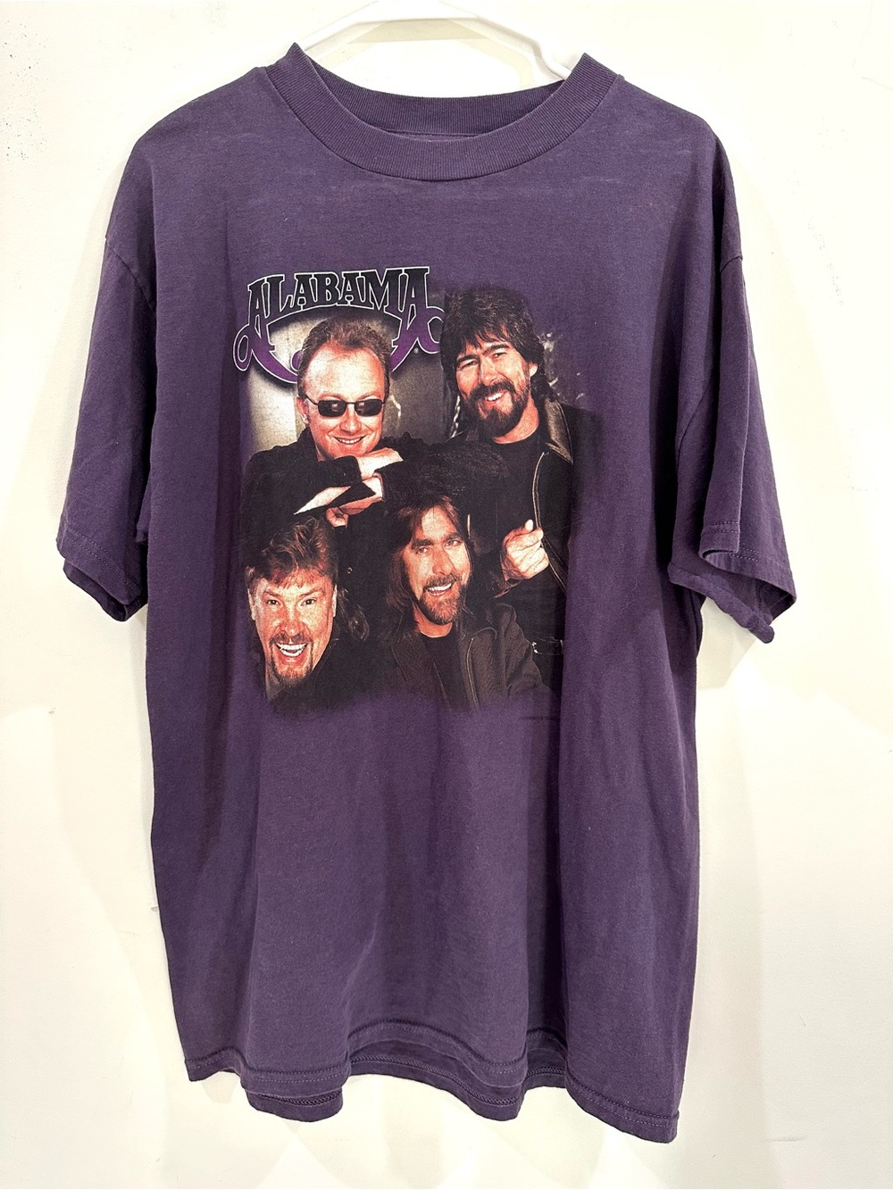 Vintage 90s Alabama Band Shirt Mens Purple Country Group Of Century- Large